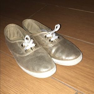 Gold sneakers